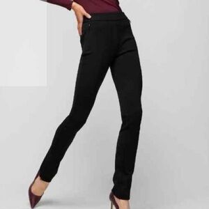 WHBM Luxe Skinny Pant, Black, Size 4L